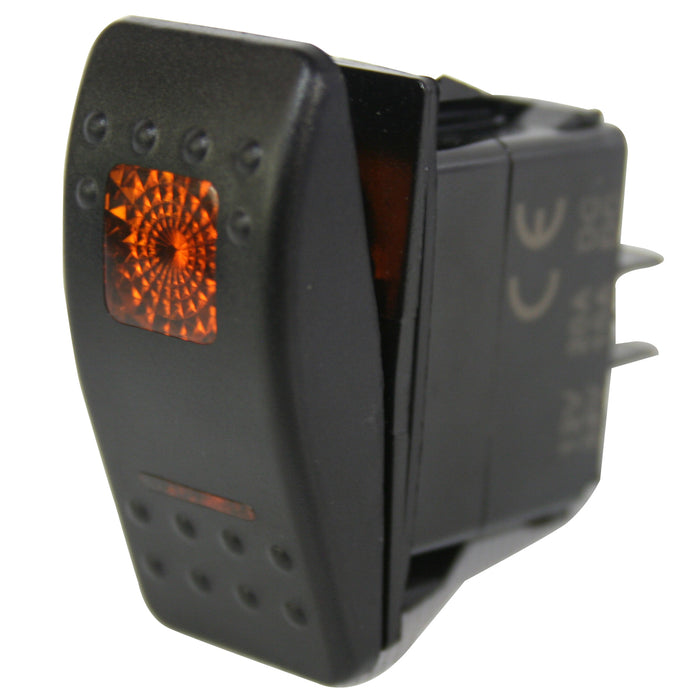 Bulldog Winch 20259 Rocker Switch On/Off 5 Pin Amber Bulldog Winch - Truck Part Superstore