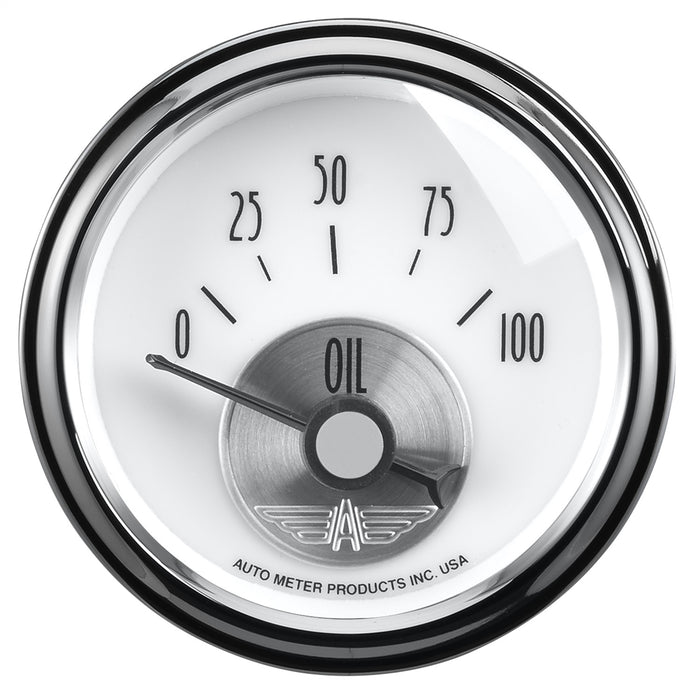 AutoMeter 2026 GAUGE; OIL PRESS; 2 1/16in.; 100PSI; ELEC; PRESTIGE PEARL - Truck Part Superstore