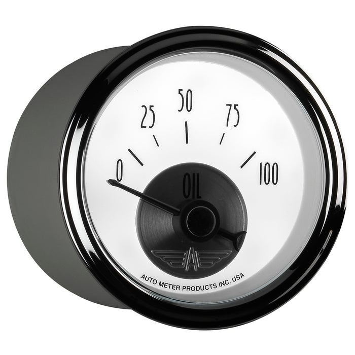 AutoMeter 2026 GAUGE; OIL PRESS; 2 1/16in.; 100PSI; ELEC; PRESTIGE PEARL - Truck Part Superstore