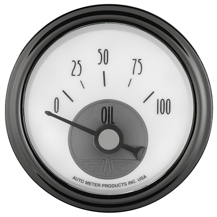 AutoMeter 2026 GAUGE; OIL PRESS; 2 1/16in.; 100PSI; ELEC; PRESTIGE PEARL - Truck Part Superstore
