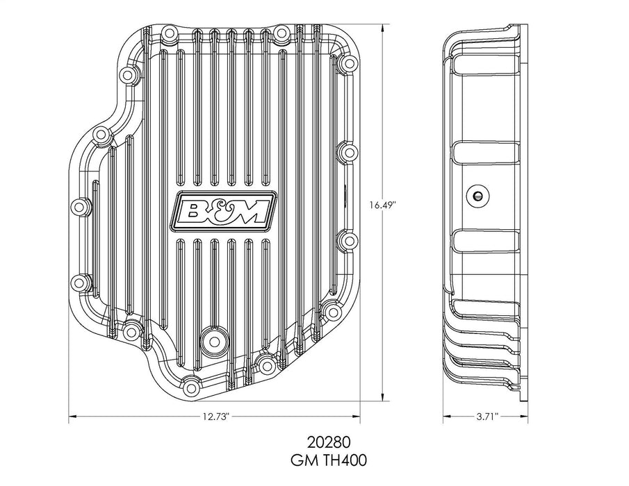 B&M 20280 Transmission Oil Pan - Truck Part Superstore