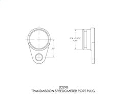 B&M 20298 Transmission Speedometer Port Plug - Truck Part Superstore
