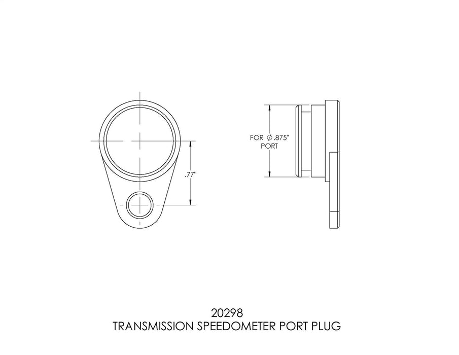 B&M 20298 Transmission Speedometer Port Plug - Truck Part Superstore