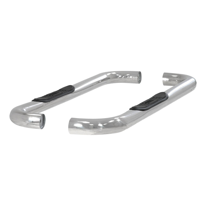 ARIES 203004-2 3in. Round Polished Stainless Side Bars; Select Ford Expedition - Truck Part Superstore