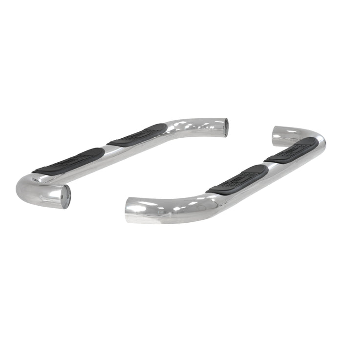 ARIES 203033-2 3in. Round Polished Stainless Side Bars; Select Mazda B-Series; Ford Ranger - Truck Part Superstore