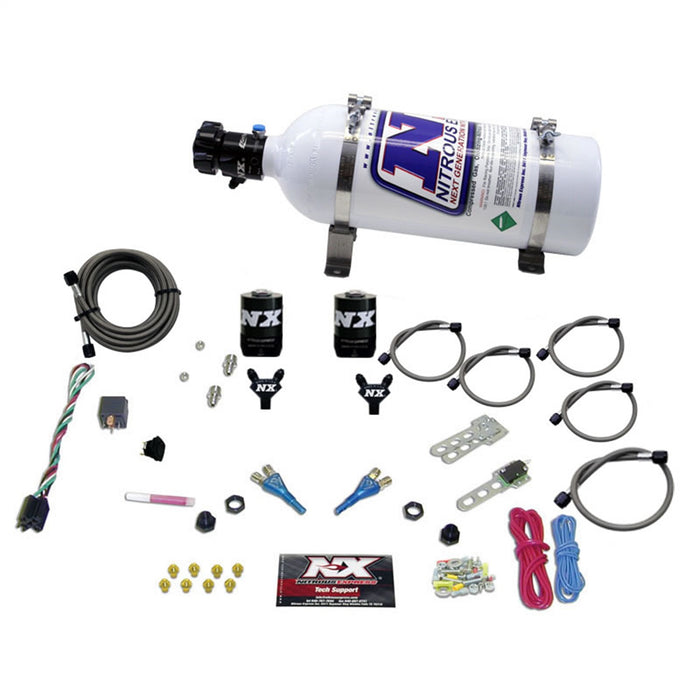 Nitrous Express 20315-05 DODGE EFI FULL RACE (100-150-200-300HP) DUAL NOZZLE WITH 5LB BOTTLE - Truck Part Superstore