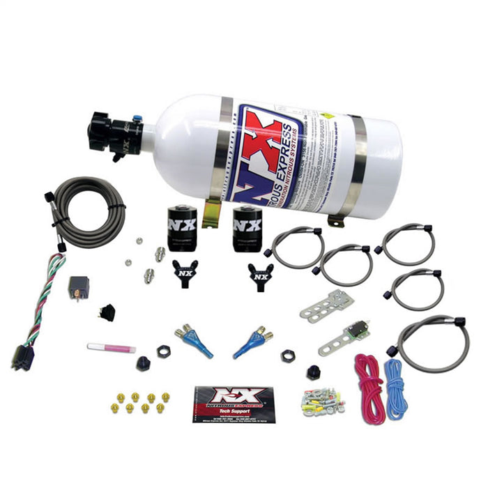 Nitrous Express 20315-10 DODGE EFI FULL RACE (100-150-200-300HP) DUAL NOZZLE WITH 10LB BOTTLE - Truck Part Superstore