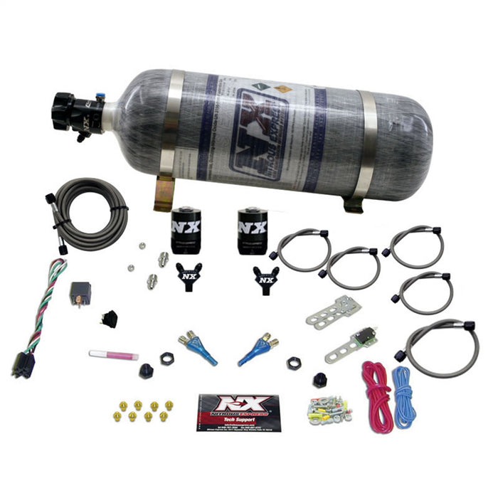 Nitrous Express 20315-12 DODGE EFI FULL RACE (100-150-200-300HP) DUAL NOZZLE WITH COMPOSITE BOTTLE - Truck Part Superstore