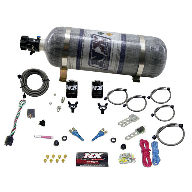 Nitrous Express 20315-12 DODGE EFI FULL RACE (100-150-200-300HP) DUAL NOZZLE WITH COMPOSITE BOTTLE - Truck Part Superstore