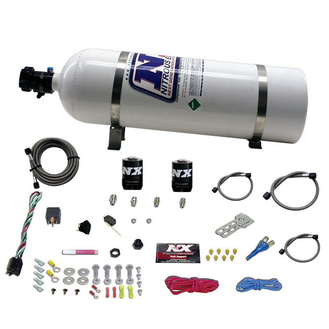 Nitrous Express 20316-15 DODGE EFI RACE (100-150-200-250HP) SINGLE NOZZLE WITH 15LB BOTTLE - Truck Part Superstore