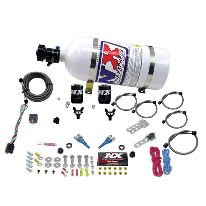 Nitrous Express 20325-10 DODGE VIPER EFI DUAL NOZZLE (100-300HP) WITH 10LB BOTTLE - Truck Part Superstore