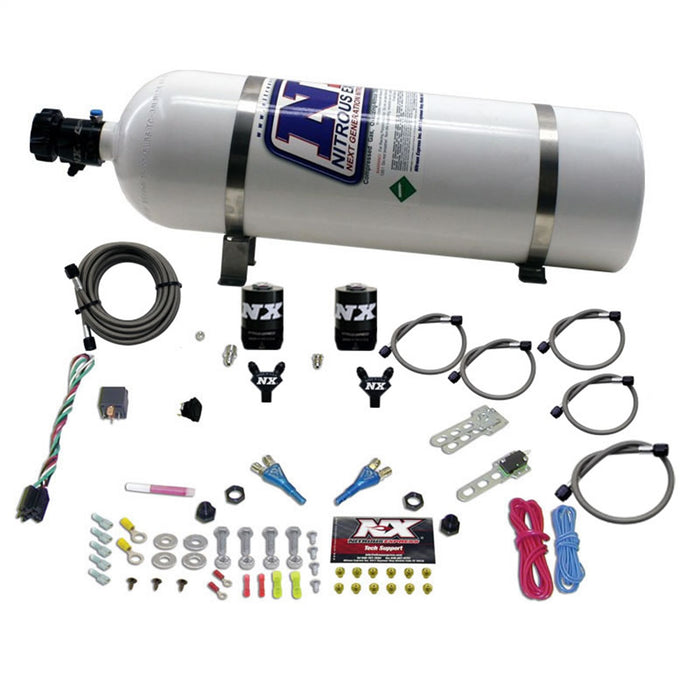 Nitrous Express 20325-15 DODGE VIPER EFI DUAL NOZZLE (100-300HP) WITH 15LB BOTTLE - Truck Part Superstore
