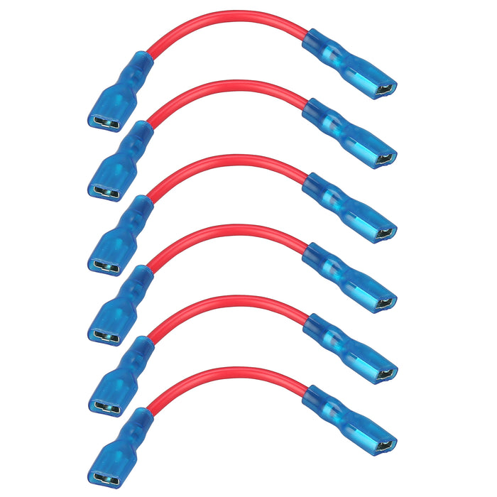 Bulldog Winch 20330 Switch Wire 16awg Spade To Spade Red 6pcs Bulldog Winch - Truck Part Superstore