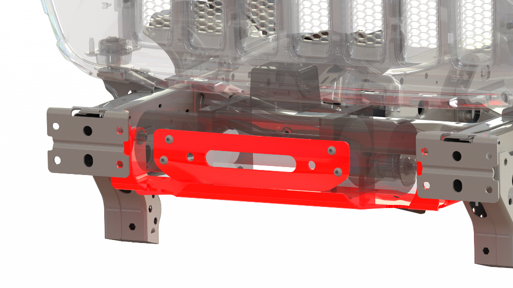 Bulldog Winch 20353 Jeep JL Winch Mount 18-Pres Wrangler JL W/Oe Steel Winch Mount Bumper Bulldog Winch - Truck Part Superstore