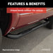 ARIES 204032 3in. Round Black Steel Side Bars; Select Chevrolet Equinox; GMC Terrain - Truck Part Superstore