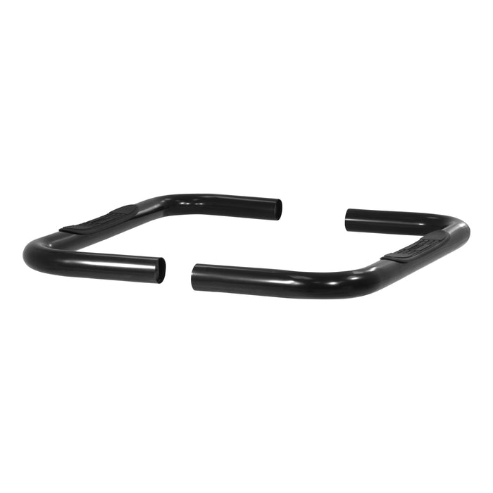 ARIES 204036 3in. Round Black Steel Side Bars; Select Chevrolet; GMC C; K - Truck Part Superstore
