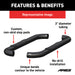 ARIES 204037 3in. Round Black Steel Side Bars; Select Chevrolet; GMC C; K - Truck Part Superstore