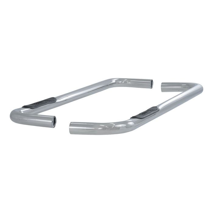 ARIES 204038-2 3in. Round Polished Stainless Side Bars; Select Chevrolet; GMC C; K - Truck Part Superstore