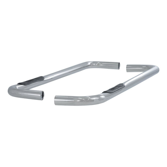 ARIES 204038-2 3in. Round Polished Stainless Side Bars; Select Chevrolet; GMC C; K - Truck Part Superstore