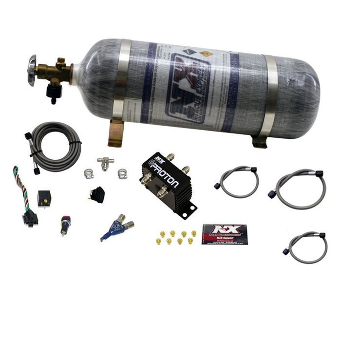 Nitrous Express 20420-12 PROTON SERIES NITROUS SYSTEM W/12LB BOTTLE - Truck Part Superstore
