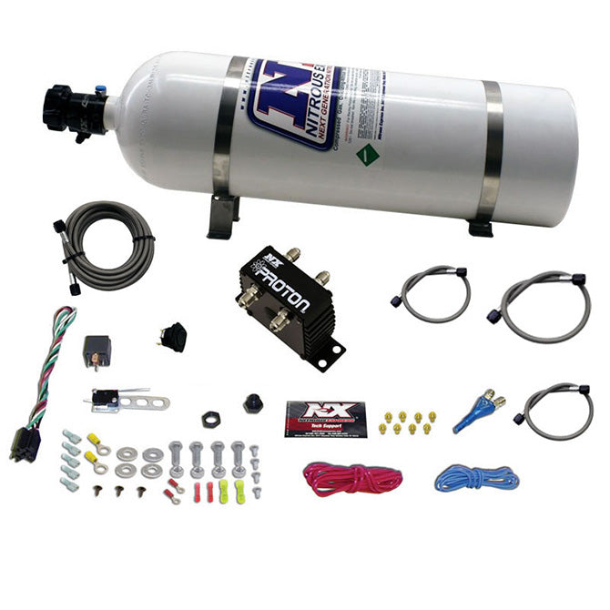 Nitrous Express 20421-15 PROTON PLUS NITROUS SYSTEM W/15LB BOTTLE - Truck Part Superstore