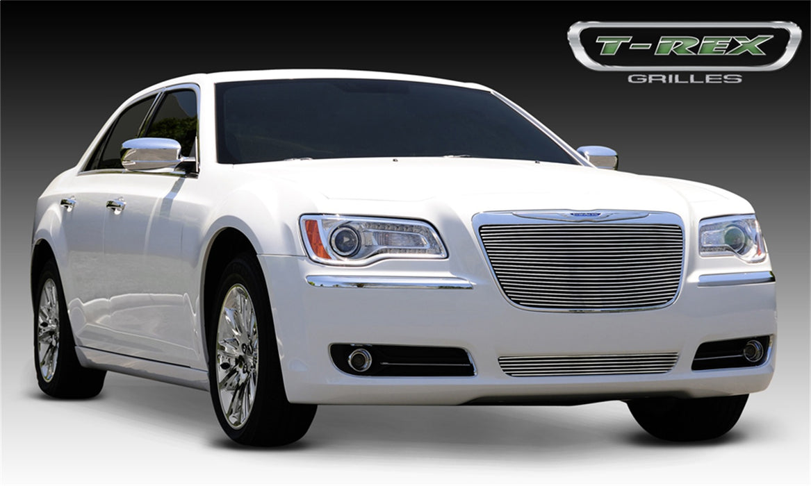 T-Rex Grilles 20433 Billet Series Grille; Horizontal; Aluminum; Polished; 1 Pc; Insert; - Truck Part Superstore