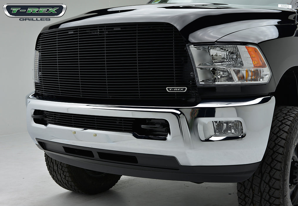 T-Rex Grilles 20452B Billet Series Grille; Horizontal; Aluminum; Black; 1 Pc; Replacement; - Truck Part Superstore