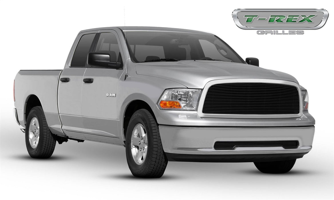 T-Rex Grilles 20457B Billet Series Grille; Horizontal; Aluminum; Black; 1 Pc.; Insert; - Truck Part Superstore