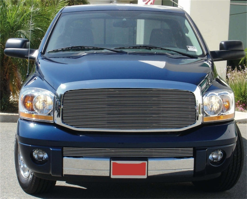 T-Rex Grilles 20468 Billet Series Grille; Horizontal; Aluminum; Polished; 1 Pc; Insert; - Truck Part Superstore