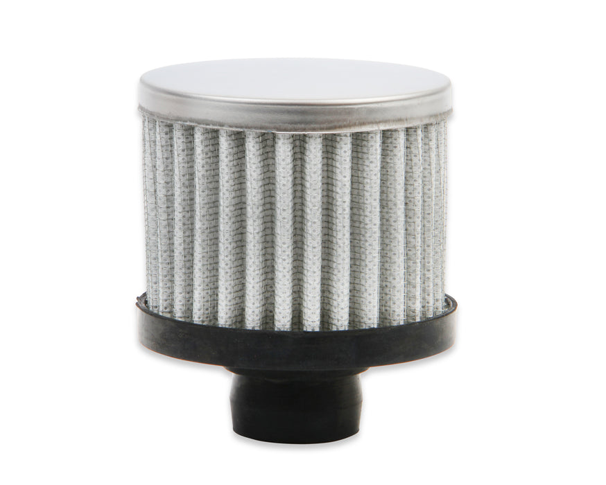 Mr Gasket 2049 Open Element Breather; Fits 1.22 in. O.D. Hole; 3 1/8 in. Tall; 3 in. O.D.; - Truck Part Superstore