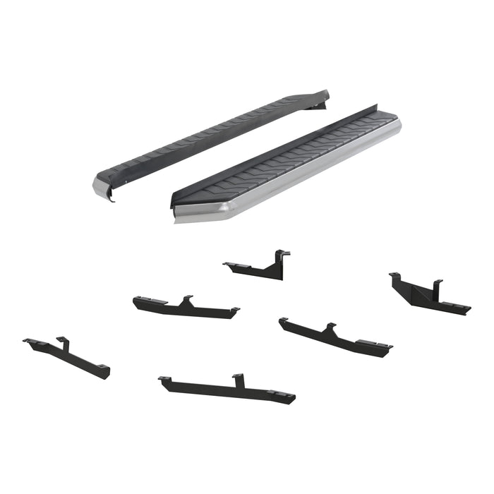 ARIES 2051019 AeroTread 5in. x 70in. Polished Stainless Running Boards; Select Hyundai Tucson - Truck Part Superstore