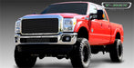 T-Rex Grilles 20546B Billet Series Grille; Horizontal; Aluminum; Black; 1 Pc; Insert; - Truck Part Superstore