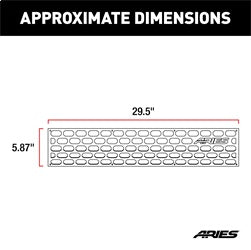 ARIES 2055192 AdvantEDGE Paintable Cover Plate for Bull Bars without LEDs - Truck Part Superstore