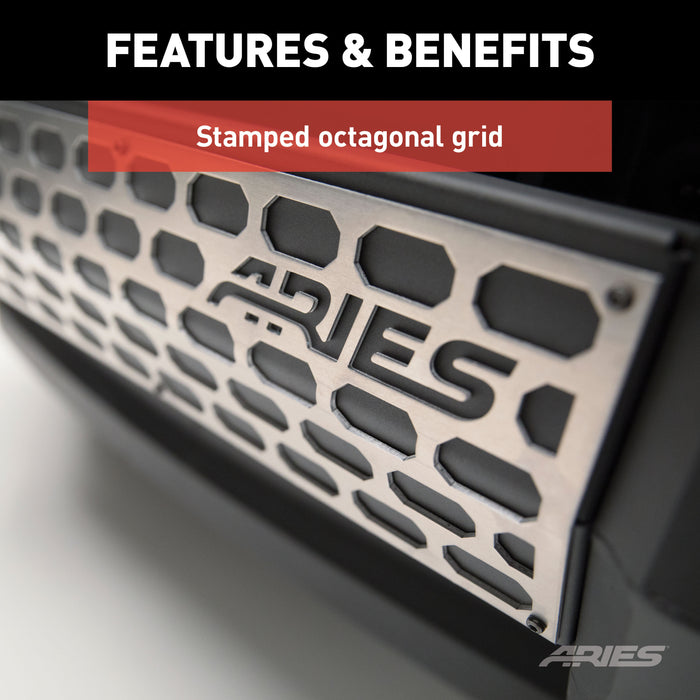 ARIES 2055192 AdvantEDGE Paintable Cover Plate for Bull Bars without LEDs - Truck Part Superstore
