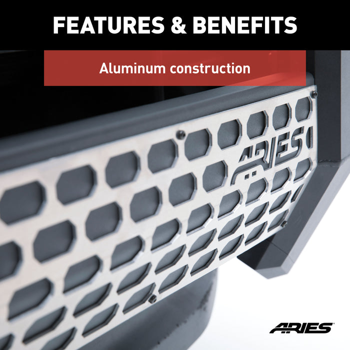 ARIES 2055192 AdvantEDGE Paintable Cover Plate for Bull Bars without LEDs - Truck Part Superstore
