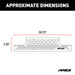 ARIES 2055193 ARIES 2055193 AdvantEDGE Paintable Aluminum Cover Plate for Bull Bar with LEDs - Truck Part Superstore