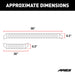 ARIES 2055535 RidgeStep 6-1/2in. x 96in.; 36in. Black Steel Running Boards; Select Ford Transi - Truck Part Superstore