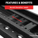 ARIES 2055535 RidgeStep 6-1/2in. x 96in.; 36in. Black Steel Running Boards; Select Ford Transi - Truck Part Superstore