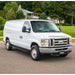 ARIES 2055535 RidgeStep 6-1/2in. x 96in.; 36in. Black Steel Running Boards; Select Ford Transi - Truck Part Superstore