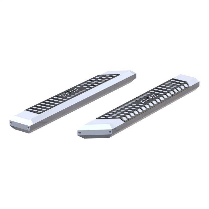 ARIES 2055853 AdvantEDGE 5-1/2in. x 53in. Chrome Aluminum Side Bars (No Brackets) - Truck Part Superstore