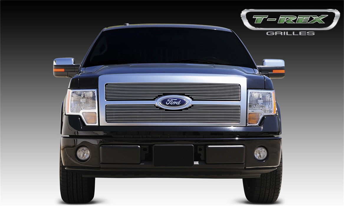 T-Rex Grilles 20567 Billet Series Grille; Horizontal; Aluminum; Polished; 2 Pc; Insert; - Truck Part Superstore