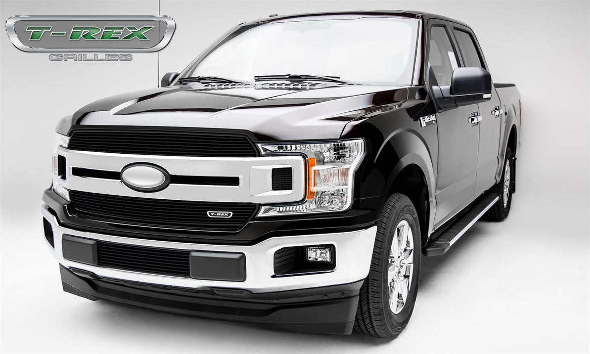 T-Rex Grilles 20571B Billet Series Grille; Horizontal; Aluminum; Black; 2 Pc; Insert; - Truck Part Superstore