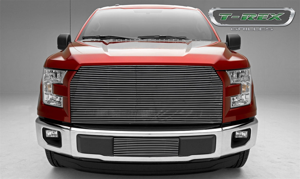 T-Rex Grilles 20573 Billet Series Grille; Horizontal; Aluminum; Polished; 1 Pc; Replacement; - Truck Part Superstore