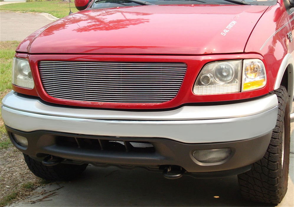 T-Rex Grilles 20580 Billet Series Grille; Horizontal; Aluminum; Polished; 1 Pc; Insert; - Truck Part Superstore