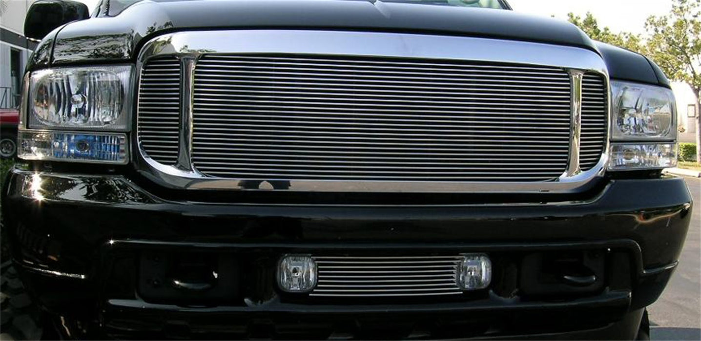 T-Rex Grilles 20585 Billet Series Grille; Horizontal; Aluminum; Polished; 3 Pc; Insert; - Truck Part Superstore