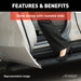 ARIES 2061008 AeroTread 5in. x 67in. Black Stainless Running Boards; Select Jeep Compass; Patr - Truck Part Superstore