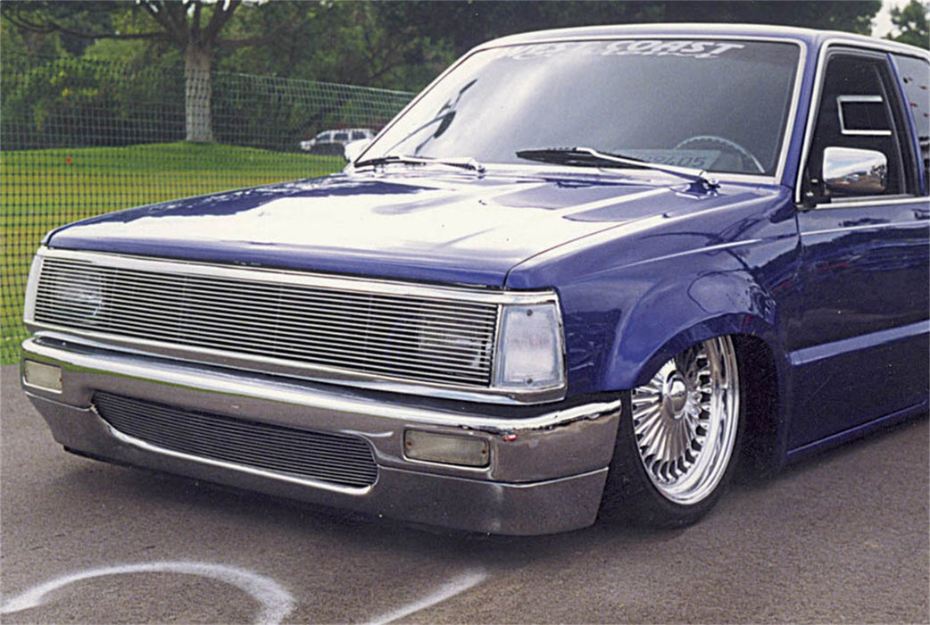 T-Rex Grilles 20630 Billet Series Phantom Grille; Horizontal; Aluminum; Polished; 1 Pc; Insert; - Truck Part Superstore