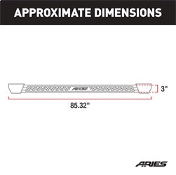 ARIES 2074112 Rocker Step Running Boards; Select Ram 1500 Crew Cab - Truck Part Superstore