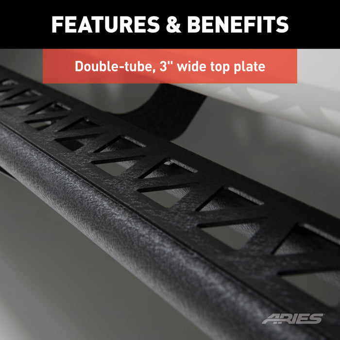 ARIES 2074112 Rocker Step Running Boards; Select Ram 1500 Crew Cab - Truck Part Superstore