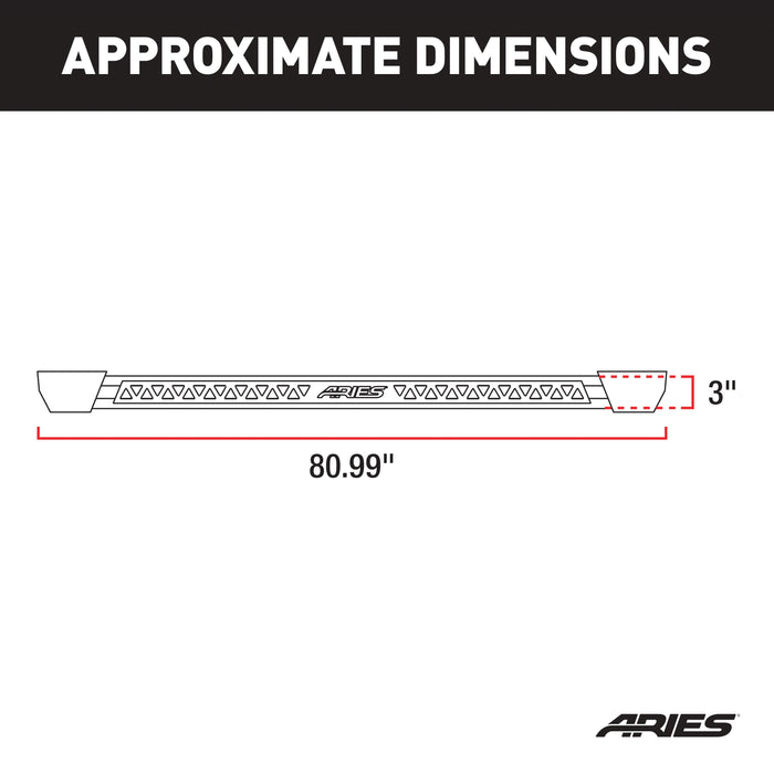 ARIES 2074140 Rocker Step Running Boards; Select Nissan Frontier - Truck Part Superstore